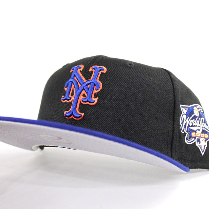 New York Mets 2000 World Series New Era 59Fifty Fitted Hats (Gray Under Brim)