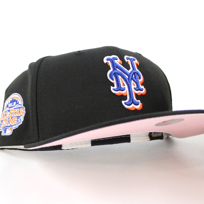 New York Mets 2013 All-Star Game New Era 59Fifty Fitted Hat (Black Orange Pink Under Brim)
