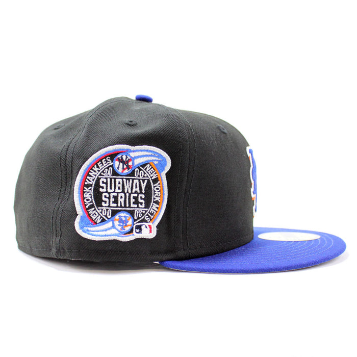 New York Mets Subway Series 2000 World Series 59Fifty New Era Fitted Hat (Black Blue Grey Under Brim)