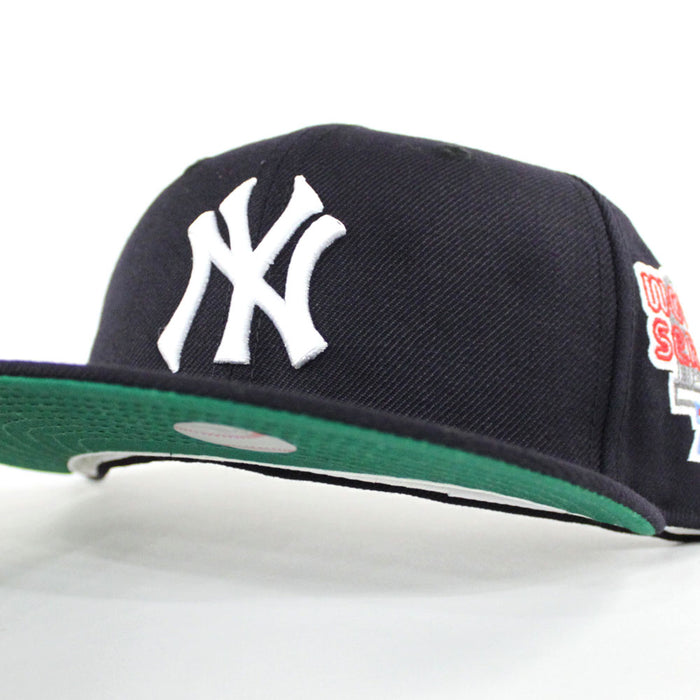 New York Yankees 1976 World Series 59Fifty New Era Fitted Hat (Navy Green Under Brim)