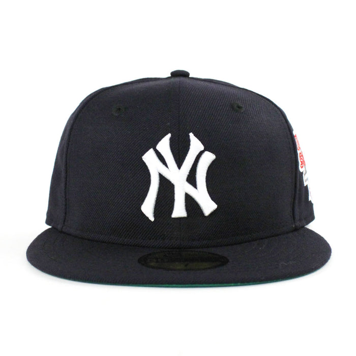 New York Yankees 1976 World Series 59Fifty New Era Fitted Hat (Navy Green Under Brim)