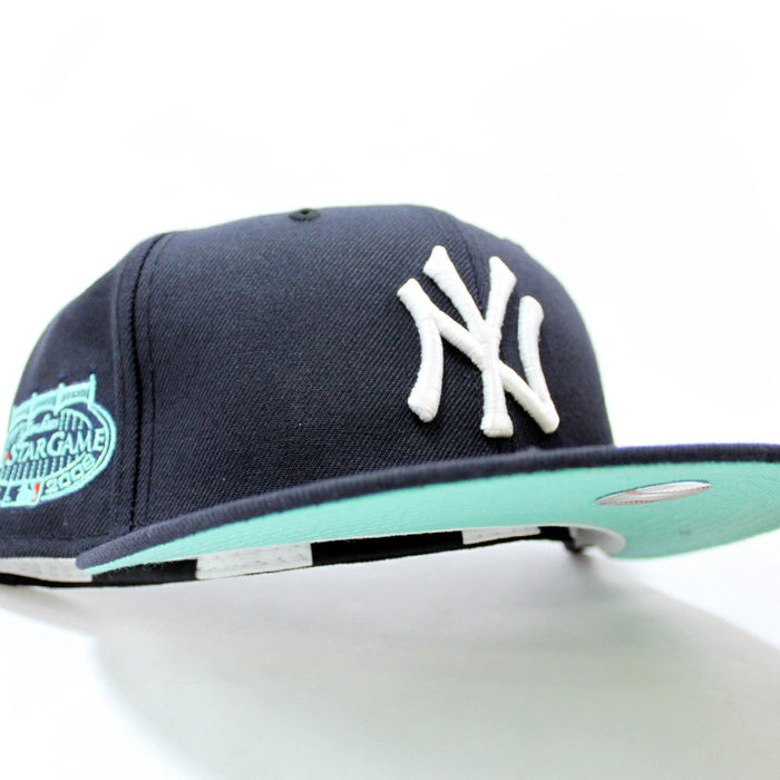 New York Yankees 2008 All Star Game New Era 59Fifty Fitted Hat (Navy Mint Under Brim)