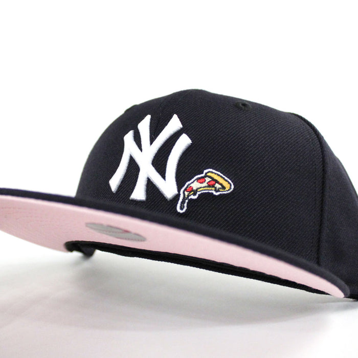 New York Yankees 27 World Championships New Era 59Fifty Fitted Hat (Pink Under Brim)