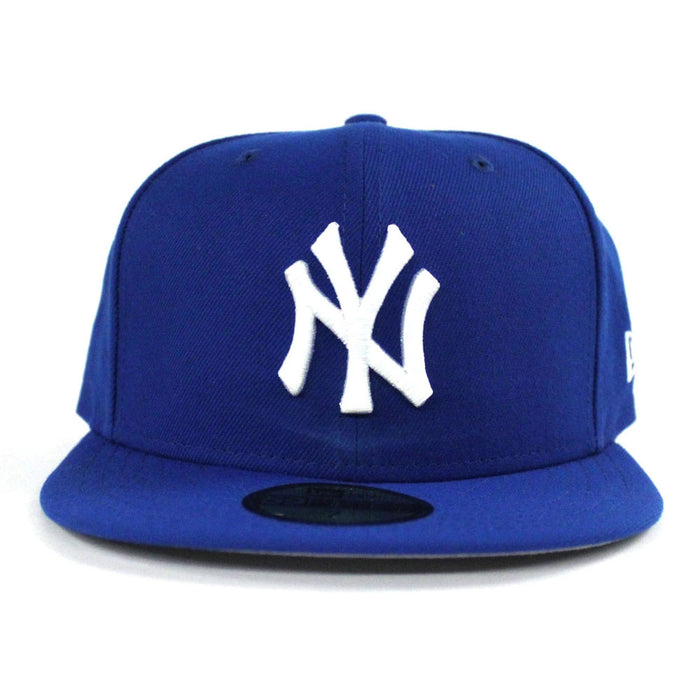 New York Yankees New Era 59Fifty Fitted Hat (Bright Blue Gray Under Brim)