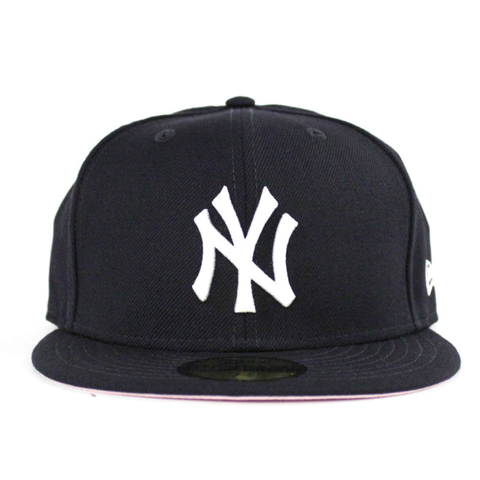 New York Yankees New Era 59Fifty Fitted Hat (Team Color Pink Under Brim)