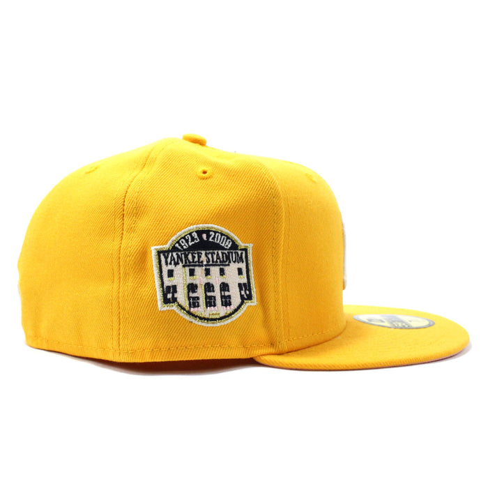 New York Yankees Statue of Liberty 27 World Championships 59Fifty New Era Fitted Hat (Gold Pink Under Brim)