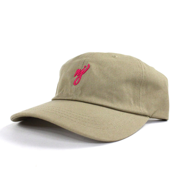 NJ Dad Hat (Camel Hot Pink)