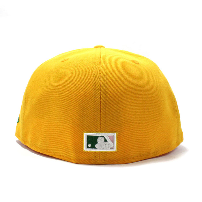 Oakland Athletics 1972 World Series New Era 59Fifty Fitted Hat (Gold Pink Under Brim)
