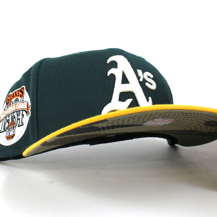 Oakland Athletics 1984 All-Star Game New Era 59Fifty Fitted Hat (Green Camo Under Brim)