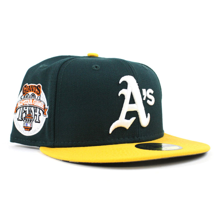 Oakland Athletics 1984 All-Star Game New Era 59Fifty Fitted Hat (Green Camo Under Brim)