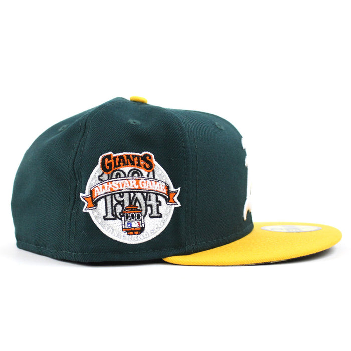 Oakland Athletics 1984 All-Star Game New Era 59Fifty Fitted Hat (Green Camo Under Brim)