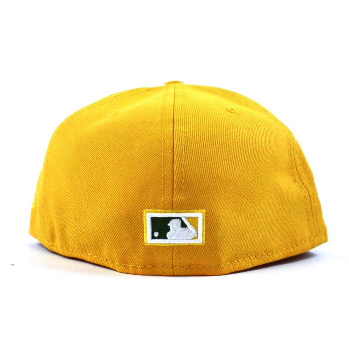 Oakland Athletics 1989 Battle of the Bay World Series New Era 59Fifty Fitted Hat (Yellow Mint Under Brim)