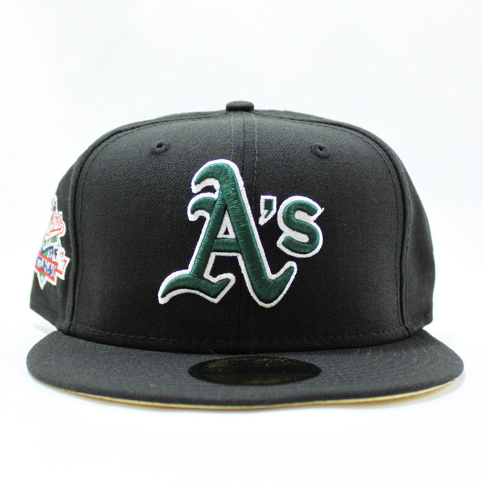 Oakland Athletics 1989 World Series Battle of The Bay New Era 59Fifty Fitted Hat (Black Yellow Under Brim)