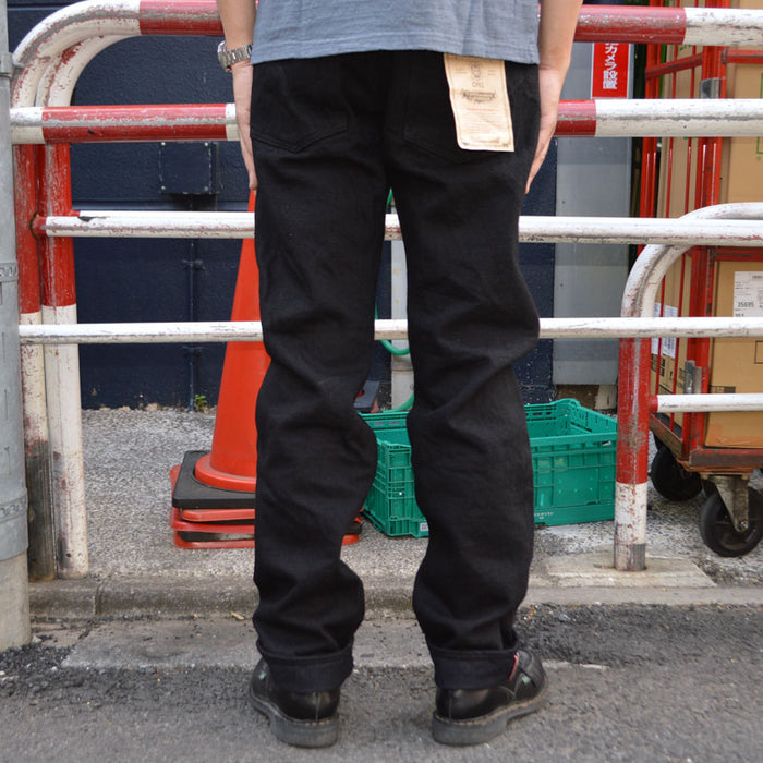 ONI DENIM "246ZR-BKBK" 20oz Secret Black Denim Neat Straight