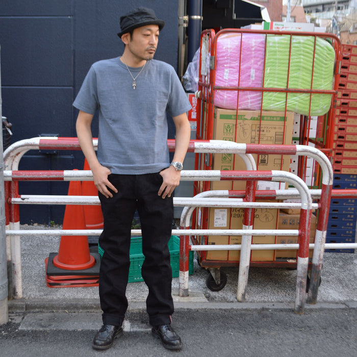 ONI DENIM "246ZR-BKBK" 20oz Secret Black Denim Neat Straight