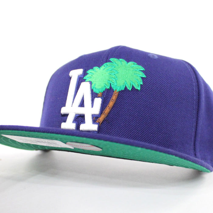 Palm Tree Los Angeles Dodgers New Era 59Fifty Fitted Hat (Green Under Brim)