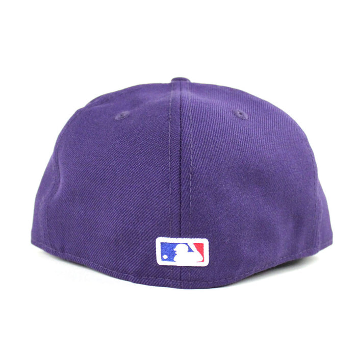 Palm Tree Los Angeles Dodgers New Era 59Fifty Fitted Hat (Purple Green Under Brim)