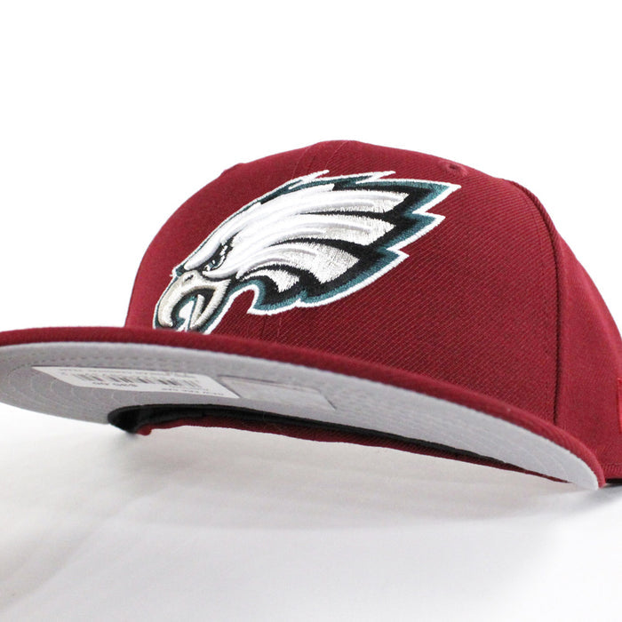 Philadelphia Eagles New Era 59Fifty Fitted Hat (Cardinal Gray Under Brim)