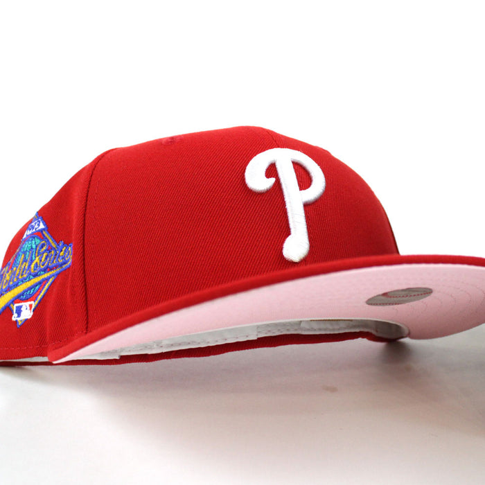 Philadelphia Phillies 1993 World Series 59Fifty New Era Fitted Cap (Red PINK Under Brim)