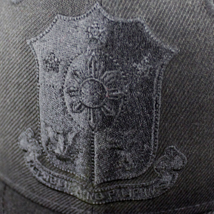 Philippine Crest New Era 59Fifty Fitted Hat (Black on Black Gray Under Brim)