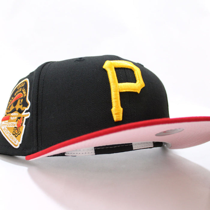 Pittsburgh Pirates 1959 All Star Game New Era 59Fifty Fitted Hat (Black Red Pink Under Brim)