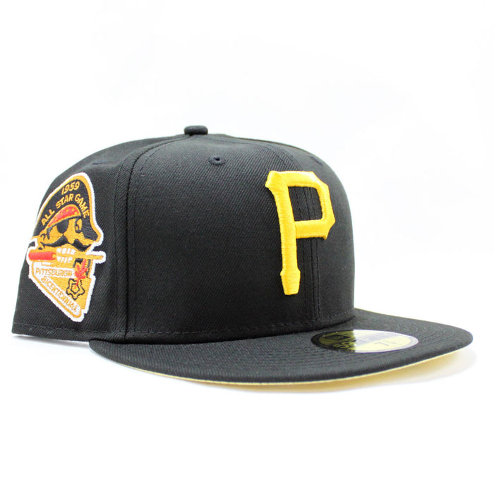 Pittsburgh Pirates 1959 All Star Game New Era 59Fifty Fitted Hat (Black Yellow Under Brim)