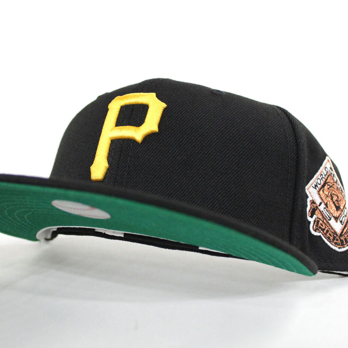 Pittsburgh Pirates 1960 World Series Champion Patch New Era 59Fifty Fitted Hat (Black Green Under Brim)