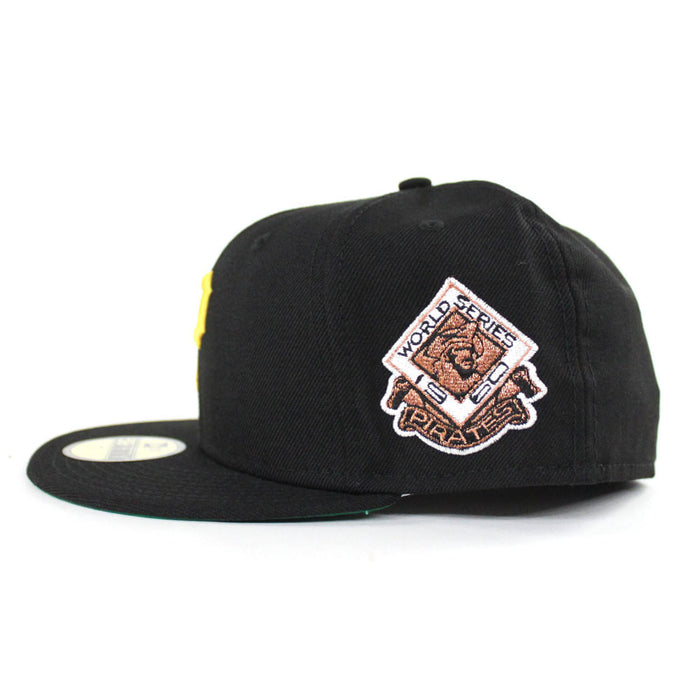 Pittsburgh Pirates 1960 World Series Champion Patch New Era 59Fifty Fitted Hat (Black Green Under Brim)