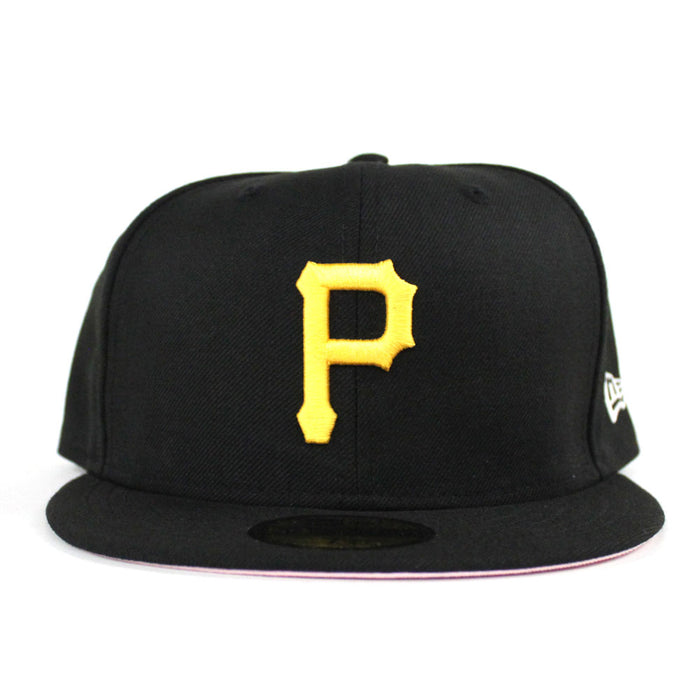 Pittsburgh Pirates New Era 59Fifty Fitted Hat (Team Color Pink Under Brim)