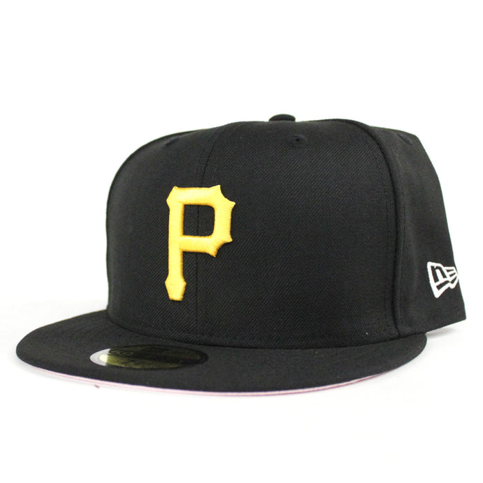 Pittsburgh Pirates New Era 59Fifty Fitted Hat (Team Color Pink Under Brim)