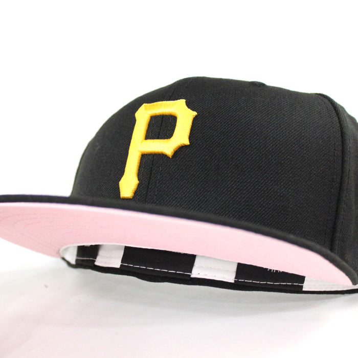 Pittsburgh Pirates New Era 59Fifty Fitted Hat (Team Color Pink Under Brim)