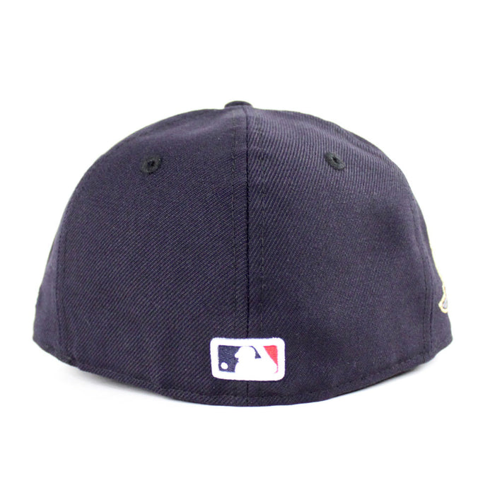 PIZZA New York Yankees 27 World Championships New Era 59Fifty Fitted Hat (Navy Gray Under Brim)