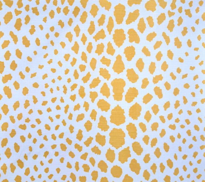 Quadrille Fabric: Cheetah - Custom Inca Gold on Tinted Belgian Linen / Cotton