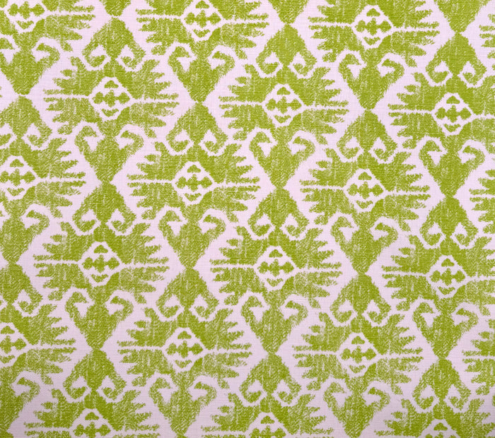 Quadrille Fabric: Tucson - Jungle Green on Tinted Belgian Linen / Cotton