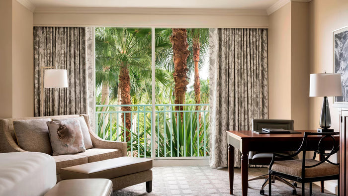 Quadrille Fabric: Tulips Background - Custom Gray on White Trevira (HOTEL QUALITY)