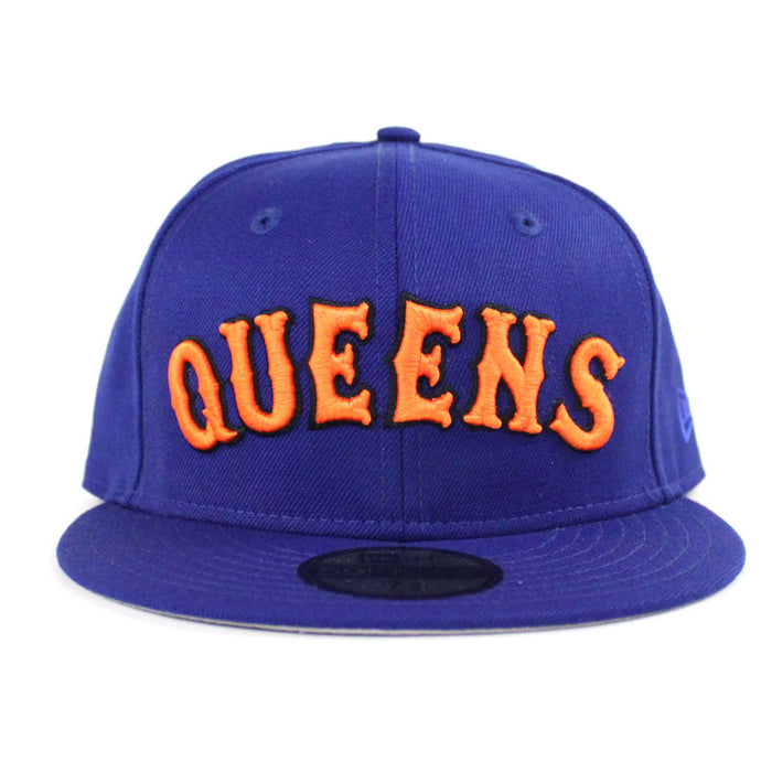 Queens New Era 59Fifty Fitted Hat (Blue Gray Under Brim)