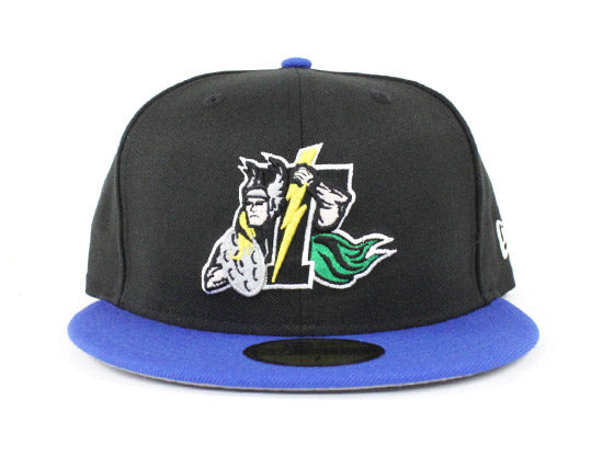 Retro Trenton Thunder New Era 59Fifty Fitted Hat (Jordan Laney 14 Gray Under Brim)