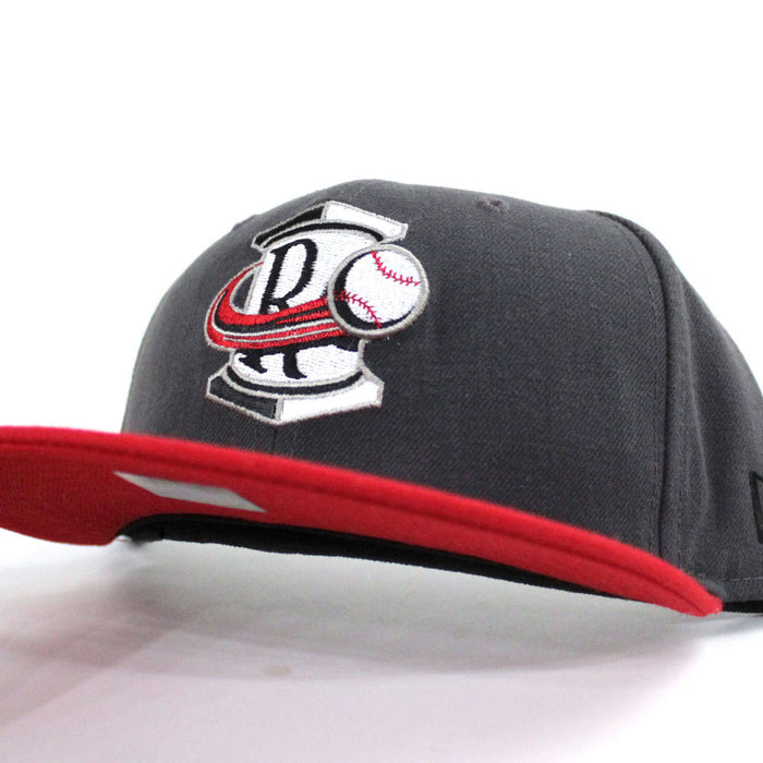 Rome Braves New Era 59Fifty Fitted Hat (Gray Red)