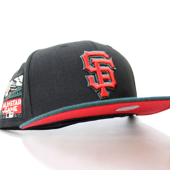 San Francisco Giants 2007 All-Star Game New Era 59Fifty Fitted Hat (Black Green Red Under Brim)