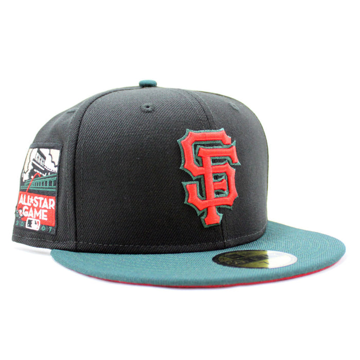 San Francisco Giants 2007 All-Star Game New Era 59Fifty Fitted Hat (Black Green Red Under Brim)