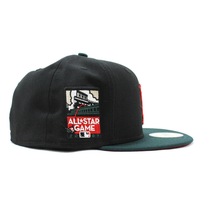 San Francisco Giants 2007 All-Star Game New Era 59Fifty Fitted Hat (Black Green Red Under Brim)
