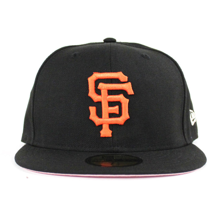 San Francisco Giants New Era 59Fifty Fitted Hat (Team Color Pink Under Brim)