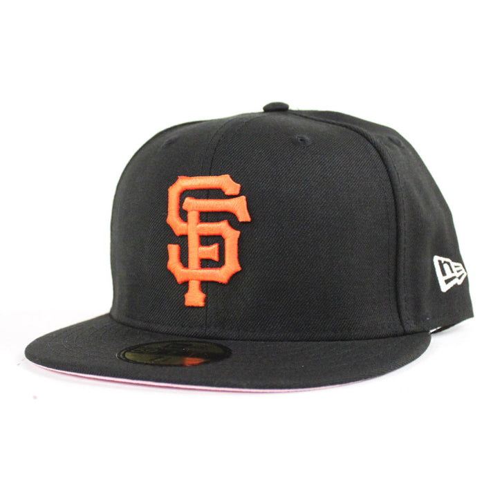 San Francisco Giants New Era 59Fifty Fitted Hat (Team Color Pink Under Brim)