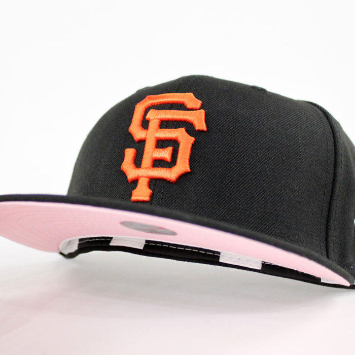 San Francisco Giants New Era 59Fifty Fitted Hat (Team Color Pink Under Brim)