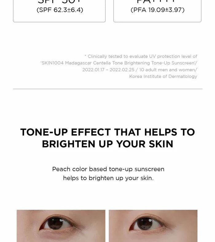 Skin1004 Madagascar Centella Tone Brightening Tone-Up SPF50+PA++++ 50Ml