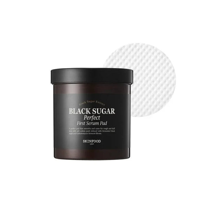 [SKINFOOD] Black Sugar Perfect First Serum Pad 250g 60EA - Ballagrio