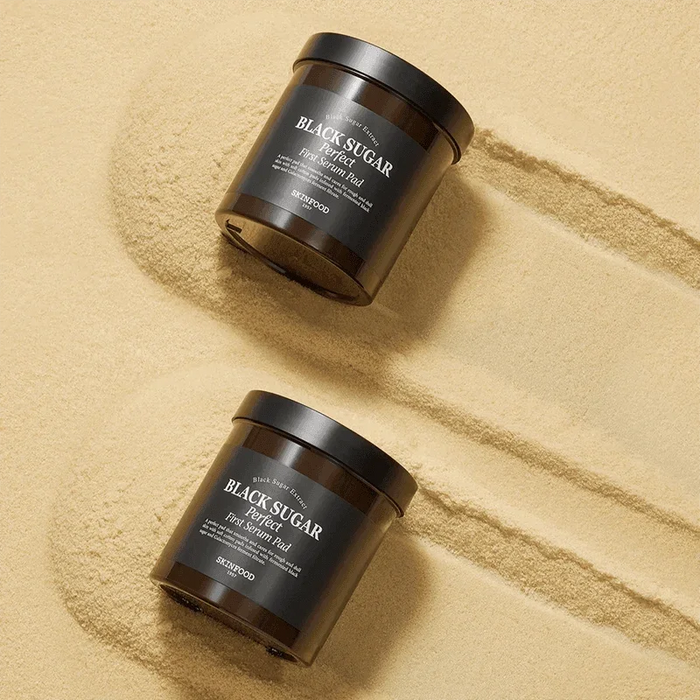 [SKINFOOD] Black Sugar Perfect First Serum Pad 250g 60EA - Ballagrio