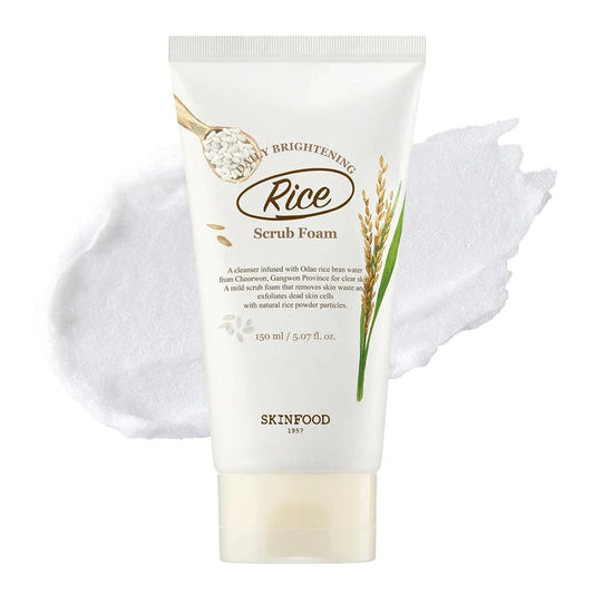 [SKINFOOD] Rice Daily Brightening Scrub Foam 150ml - Ballagrio