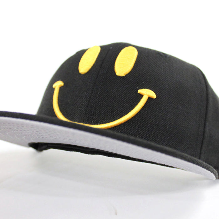 Smile New Era 59Fifty Fitted Hat (Black Yellow Gray Under Brim)