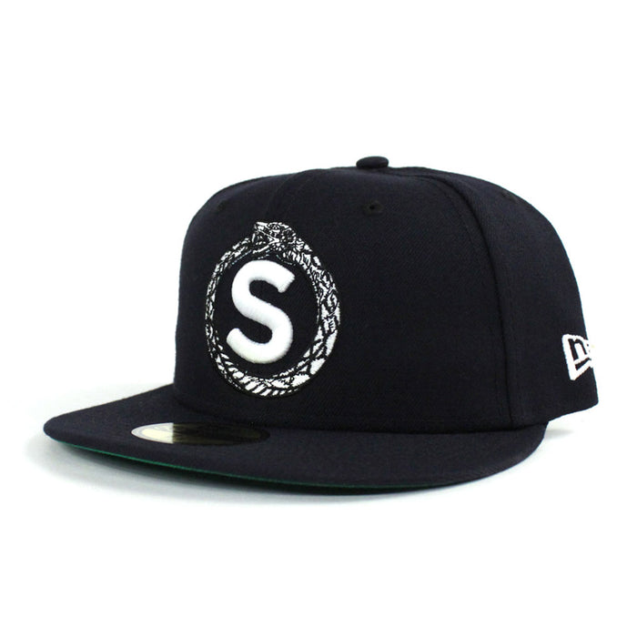 Snake New Era 59Fifty Fitted Hat (Navy Green Under Brim)